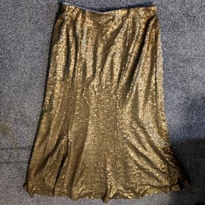 Lane Bryant Floor length sequin skirt
